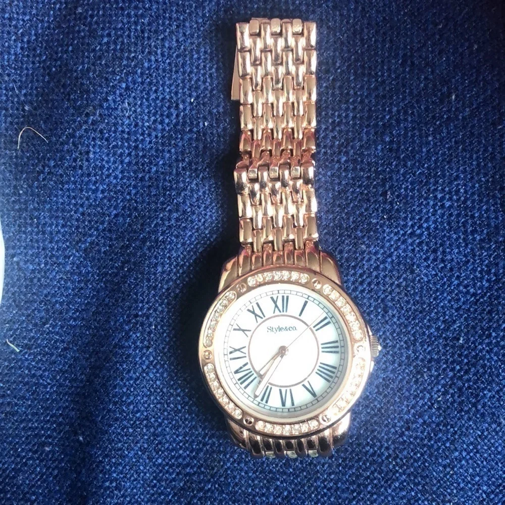 Rose Gold Style & Co Women’s Watch